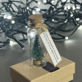 Tiny Christmas Tree Keepsake With Personalised Message, 7 of 12