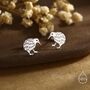 Sterling Silver Nature Inspired Kiwi Bird Stud Earrings, thumbnail 3 of 12