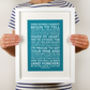 Personalised Favourite Words Poster, thumbnail 9 of 9
