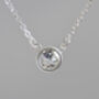 9mm Topaz Necklace In Sterling Silver, thumbnail 4 of 7