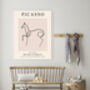 Picasso Pink Horse Art Print, thumbnail 2 of 4