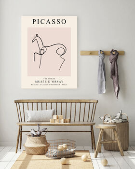Picasso Pink Horse Art Print, 2 of 4