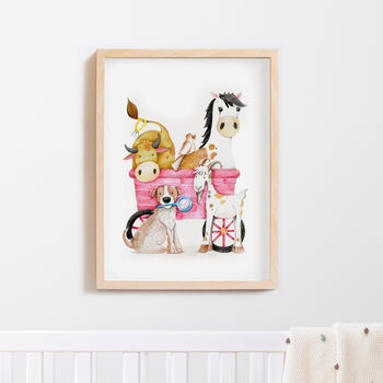 Set Of Three Nursery Wall Art Prints | Girl's Nursery Art | Nursery Decor, 4 of 5
