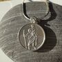 Personalised St. Christopher Sterling Silver Necklace, thumbnail 1 of 4