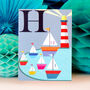 Mini H For Harbour Card, thumbnail 1 of 5