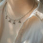 Silver Sunburst Name Necklace, thumbnail 2 of 8