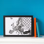 Personalised Map Of Europe, thumbnail 4 of 6