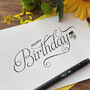 'Happy Birthday' Script Letterpress Card, thumbnail 1 of 2