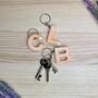 Initial Letter Personalised Keyring Keychain, thumbnail 6 of 8