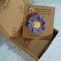 Personalised Crocheted Flower Keyring Letterbox Gift, thumbnail 9 of 12