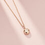 Molten Orb Birthstone Necklace, thumbnail 3 of 12