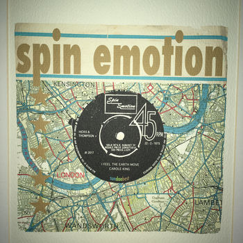 Personalised Vinyl Record And Map Sleeve Print, 3 of 12