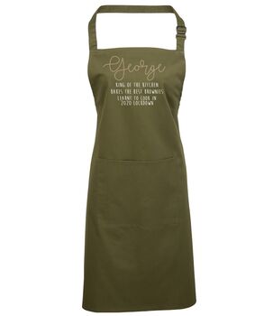Adults Personalised Name Apron, 5 of 9