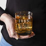 Personalised Engraved Year Of The Legend Mens Whiskey Glass, thumbnail 4 of 5