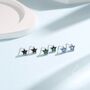 Small Cz Star Stud Earrings In Sterling Silver, thumbnail 1 of 12