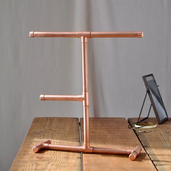 Industrial Copper Jewellery Stand, 3 of 3