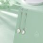 Sterling Silver Genuine Freshwater Baroque Pearl Drop Hook Earrings, thumbnail 3 of 11