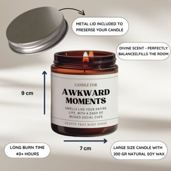 Funny Birthday Gift Funny Candle Awkward Moments, 3 of 7