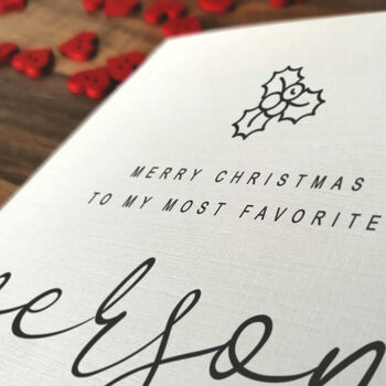 Personalised Handmade Christmas Card For A Special Person, 4 of 4