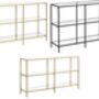 Console Table Coffee Table Tempered Glass Shelves, thumbnail 12 of 12