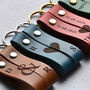 Personalised Couples Leather Keyring Set, thumbnail 1 of 11