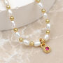 Personalised Birthstone And Freshwater Pearl Necklace, thumbnail 8 of 8