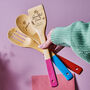 Coloured Personalised Wooden Spoon Set, thumbnail 2 of 3