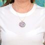 Large Disco Necklace With Silver Sparkles, thumbnail 3 of 8