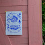 Scenes Of Madeira, Portugal Blue Tile Inspired Travel Print, thumbnail 7 of 12