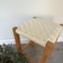 Upcycled 70's Woven Stools With Felted Merino Wool, thumbnail 11 of 12