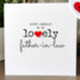 Personalised Birthday Card For Special Father In Law, Handmade Card, thumbnail 3 of 4