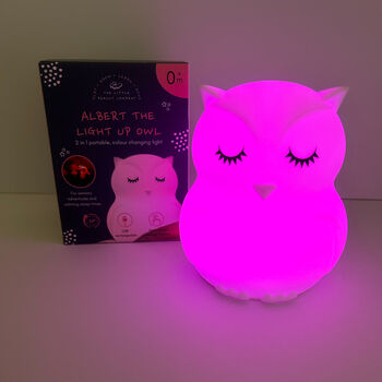 Albert The Light Up Owl Nightlight For Babies, 7 of 8
