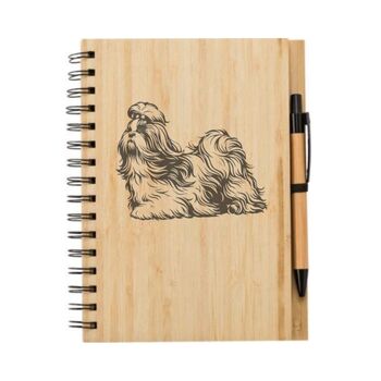 Personalised Shih Tzu Dog Engraved Notebook, 4 of 4