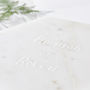 Couples Personalised Marble Serving Board, thumbnail 4 of 5