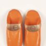 Women's Basic Moroccan Leather Slippers, thumbnail 10 of 12
