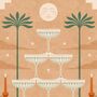 The Dinner Party, Boho Food And Drink Art Print, Martini Poster, thumbnail 3 of 3