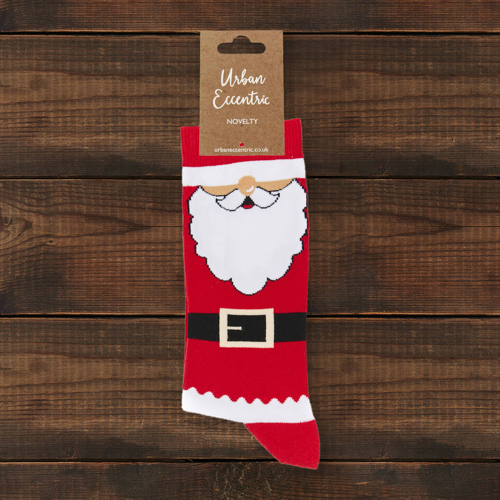 Unisex Santa Socks By Urban Eccentric
