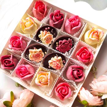 Vegan Chocolate Roses, Artisan Handmade Flowers Gift, 5 of 9