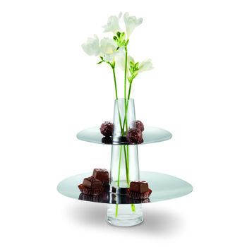 'Fountain' Cake Plate And Vase, 3 of 4