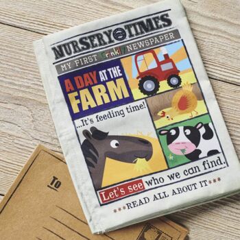 Nursery Times Crinkly Newspaper Farm Animals, 2 of 6