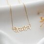 Hindi Name Necklace In Sterling Silver, thumbnail 1 of 9