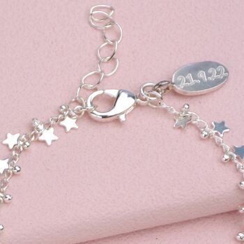 Personalised Mini Silver Star Cluster Necklace, 5 of 8