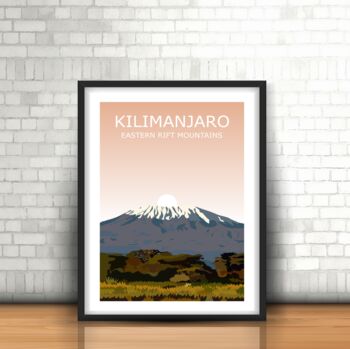 Kilimanjaro Highest Peak In Africa Art Print, 2 of 3