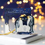 Couples 1st Christmas Personalised Card And Bauble, thumbnail 2 of 3