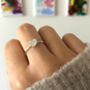 Sterling Silver Textured Heart Ring, thumbnail 5 of 11