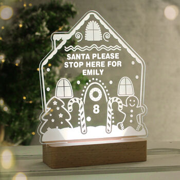 Personalised Gingerbread House LED Light, 10 of 12