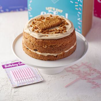 Birthday Pack Biscoff Cake, 6 of 8