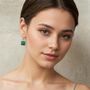Peach Vintage Glass Earrings, thumbnail 6 of 6