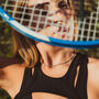 Rainbow Colourful Sterling Silver Tennis Necklace, thumbnail 1 of 7