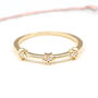 18ct Gold Plated Or Sterling Silver Star Stacking Ring, thumbnail 5 of 7